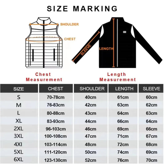 21 Areast Heated Jacket Men Warm Vest USB Self Heating Jacket Women Heated Coat Ski Camping Hiking Winter Cotton Clothes Washed
