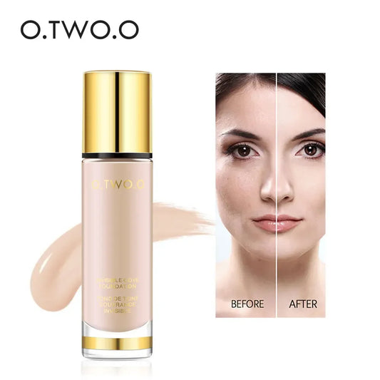 O.TWO.O Liquid Foundation for Face Base r Moisturizer Face Corrector  Makeup WaterproofFace Concealer Cosmetics 8 Colors