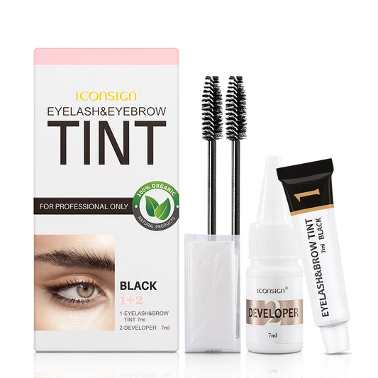 ICONSIGN Eyelash Eyebrow Dye Tint Kit Brow Enhancer Mascara Lift Tinting Tattoo Eyes Makeup Tools